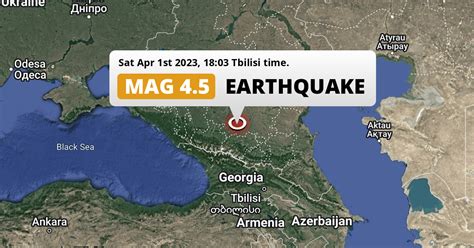 On Saturday Afternoon a Shallow M4.5 Earthquake struck near Mineralnye ...