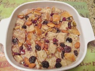 Bread Pudding With Fruits And Nuts