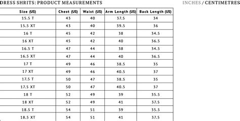 Tall Men's Clothing Size Chart | American Tall