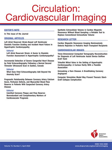 Circulation: Cardiovascular Imaging | AHA/ASA Journals