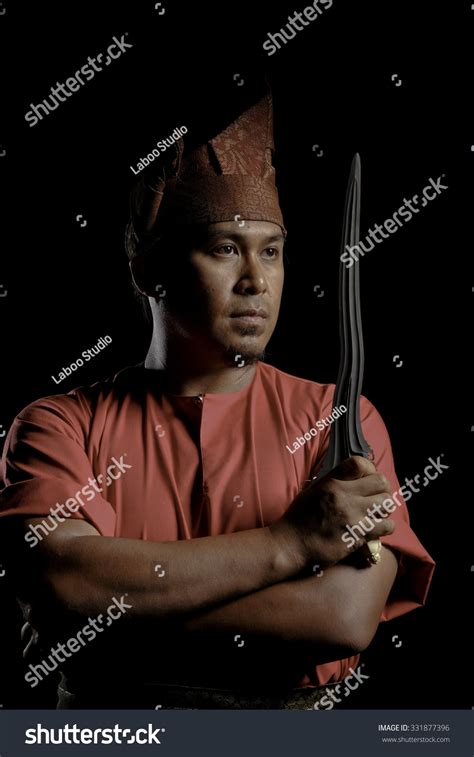 Malay Warrior His Keris Traditional Malay Stock Photo 331877396 | Shutterstock