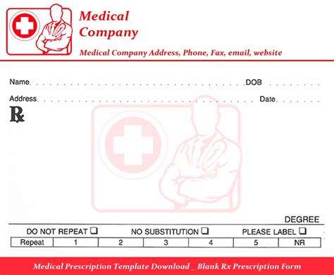 Printable Blank Prescription Label - Printable Templates