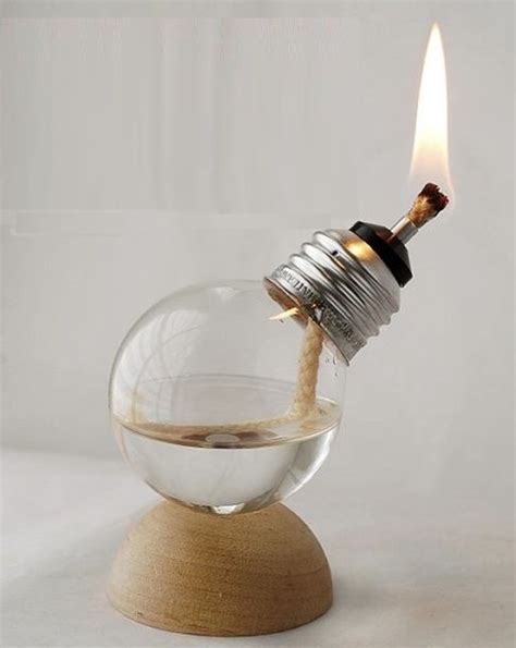 DIY Bulb Oil Lamp - The Prepared Page