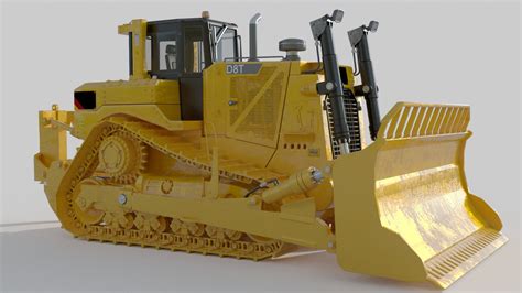 D8T Track Type Tractor 3D Model - TurboSquid 2001111