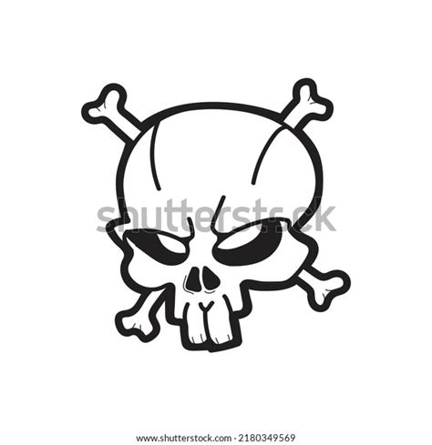 Skull Cartoon Tattoo Stamp Shirt Print Stock Vector (Royalty Free) 2180349569 | Shutterstock