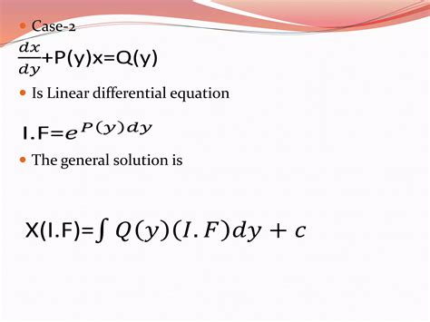 Linear differential equation | PPT