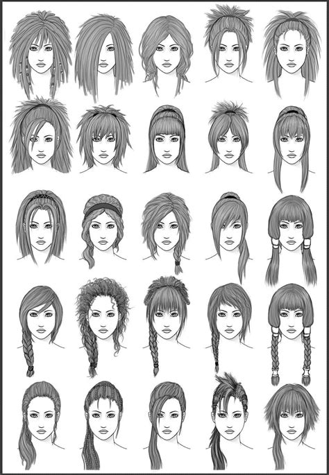 Women's Hair - Set 3 by dark-sheikah.deviantart.com on @deviantART ...