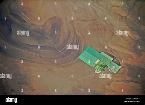 Lop Nur and the potash fertilizer production plant 2009 Stock Photo - Alamy