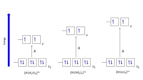 SOLVED: Draw the splitting of d orbitals (similar to the example in the image), indicating the ...