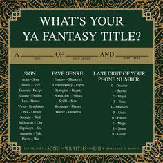 Fantasy book title generator by RandomVanGloboii on DeviantArt | Book ...