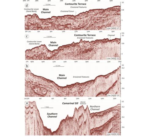 Seismic profile examples showing the main characteristics of the Main... | Download Scientific ...