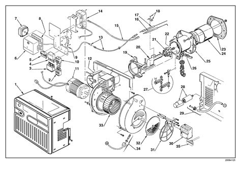 Riello 40 F5 Burner Parts Diagram