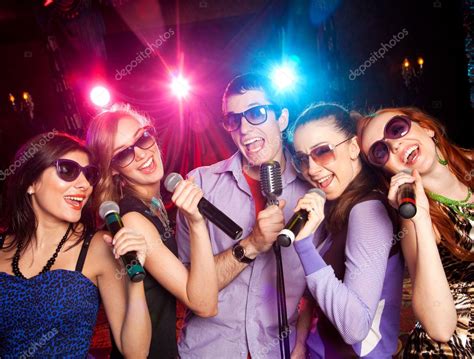 Karaoke on party — Stock Photo © yanlev #31919493