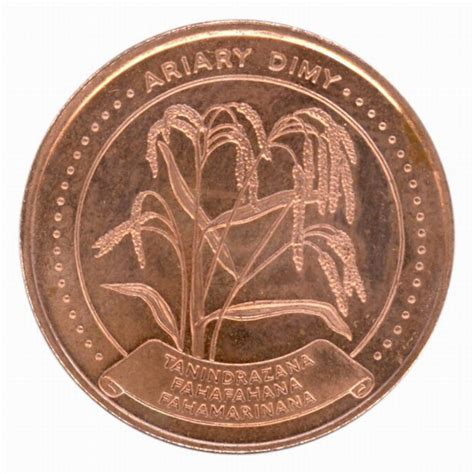 5 Ariary Coin: (25 Malagasy Francs) - Madagascar Library