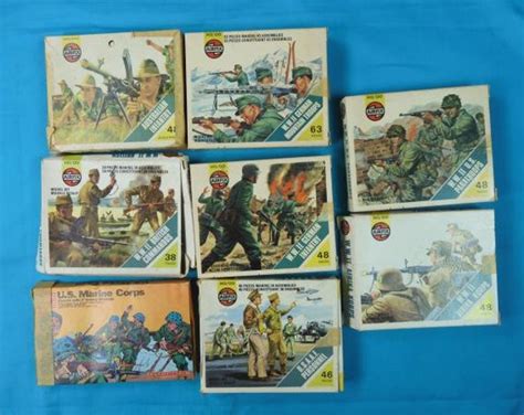 Airfix Lot 8 H0 / 00 Scale Model Kit US WW2 Marine British German ...