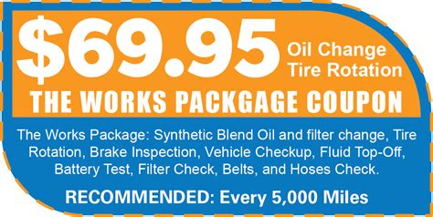 Oil Change & Tire Rotation | The Works Package Coupon - Chastang Ford