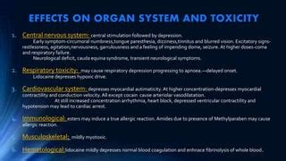 Local anaesthetics | PPT | Free Download