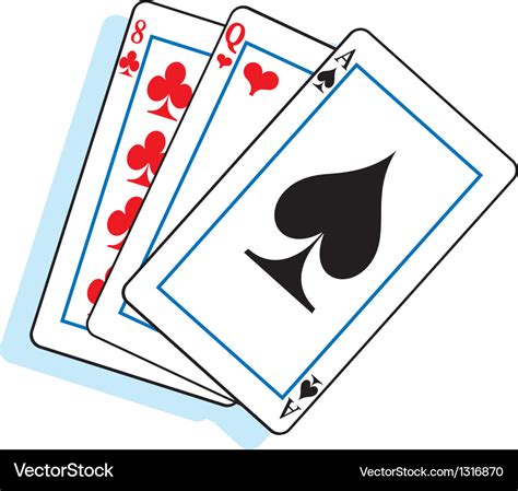 Cartoon playing cards Royalty Free Vector Image