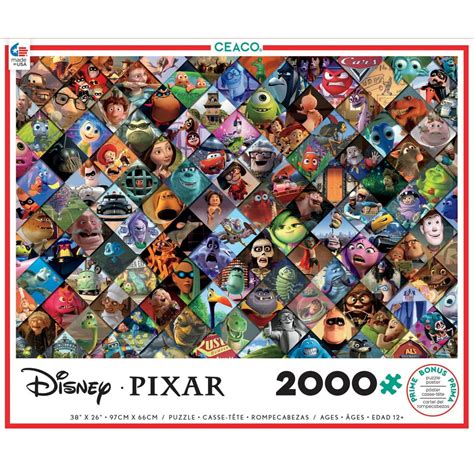 Ceaco - 2000PC Assortment -Disney/Pixar - Pixar Clips - 2000 Piece Jigsaw Puzzle - Walmart.com ...