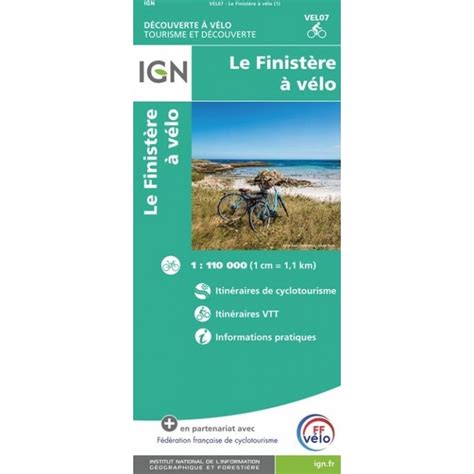 Finistère by bike - IGN map VEL07