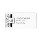 Monogram Return Address Labels | Zazzle