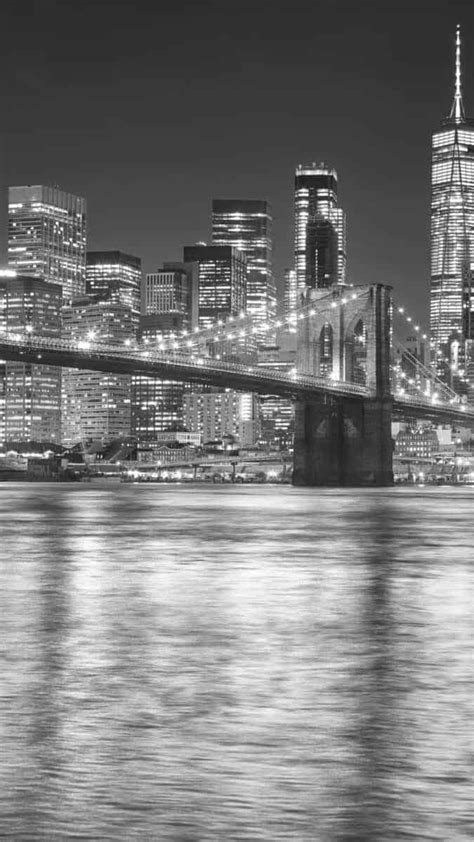 Black & White NYC iPhone Wallpapers | Black iphone background, Black and white photo wall, White ...