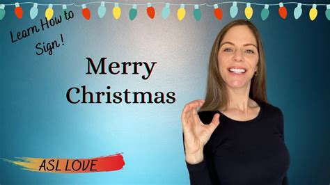 Sign Merry Christmas - How to Sign Language - YouTube