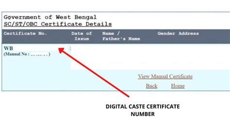 How To Get Digital Caste Certificate Number West Bengal 2023