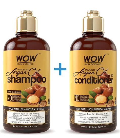 WOW Moroccan Argan Oil Shampoo and Conditioner - 16.9 oz - Walmart.com - Walmart.com