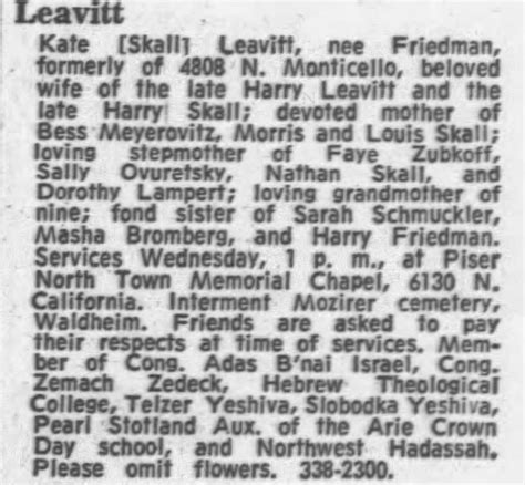 Obituary for Leavitt Kate Leavitt - Newspapers.com