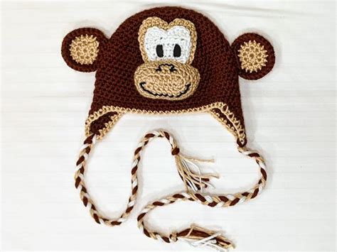 Crochet Monkey Hat 3D - Share a Pattern