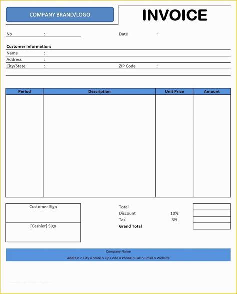 Microsoft Excel Invoice Template Free Of Invoice Template Excel 2010 ...