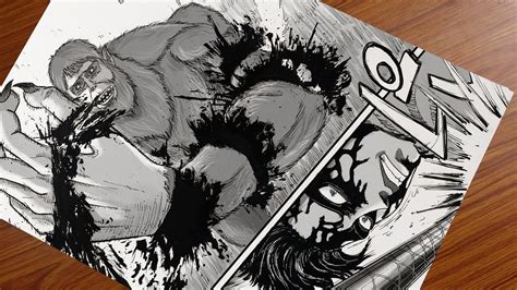 Re-Creating Beast Titan vs Levi Manga page || Attack on Titans(Shingeki No Kyojin) - YouTube