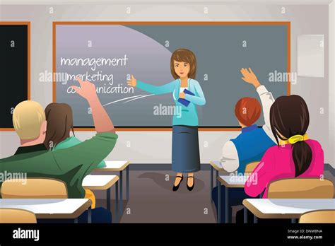 College Students In Classroom Clipart Images