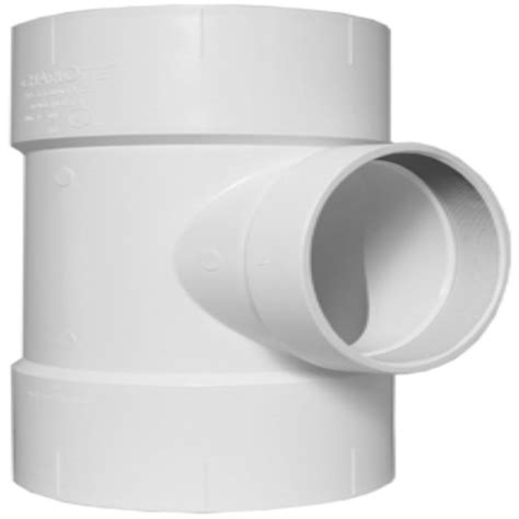 Charlotte Pipe 6 in. PVC DWV Flush Cleanout Tee-PVC 00445 1400 - The Home Depot