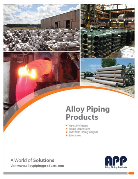 Alloy Piping Products - Product and Data Sheets