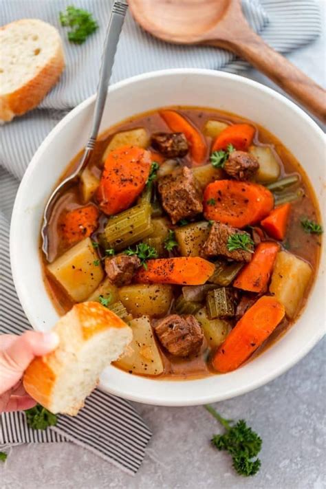 Slow Cooker Homemade Beef Stew makes the perfect comforting dish on a ...