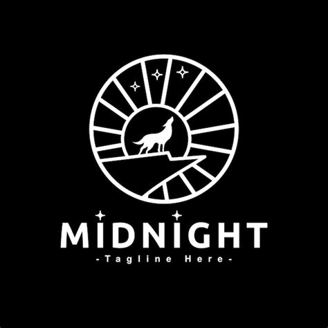 Premium Vector | Midnight minimalist themed logo