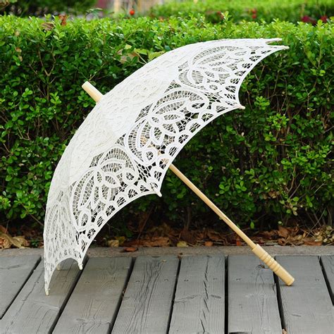 QUNYINGXIU Handmade Lace Sunny Umbrella Process Lace Umbrella ...