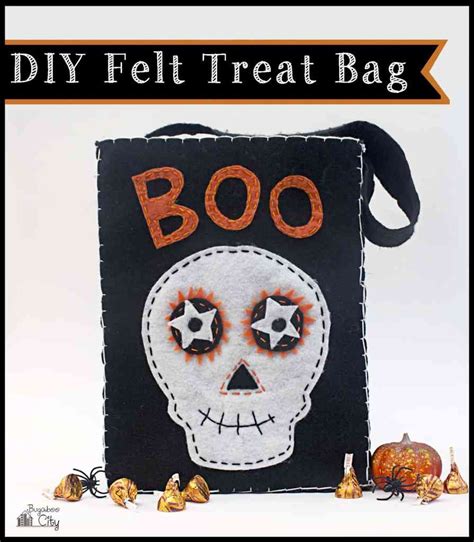 DIY Halloween Black Cat Treat Bag - Free Printable Pattern | Halloween treat bags diy, Felt ...