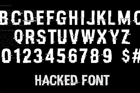 HACKED Font | DavidLibeau | FontSpace