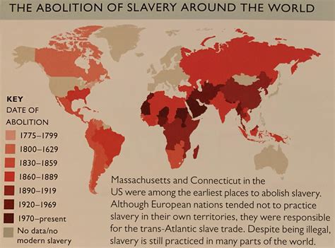 The Abolition of Slavery Around the World : r/MapPorn