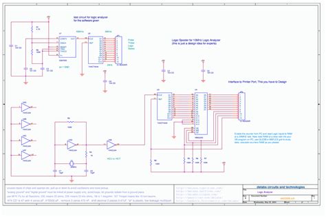 Printer Port Logic Analyzer - Electronics Circuits