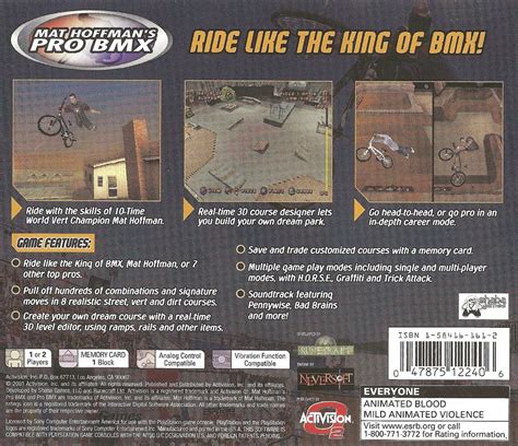 Mat Hoffman's Pro BMX cover or packaging material - MobyGames