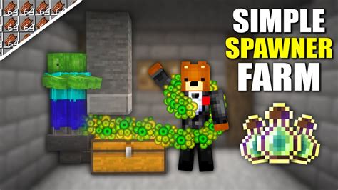 Minecraft Easy Zombie & Skeleton Mob Spawner XP Farm | Tutorial 1.19 ...