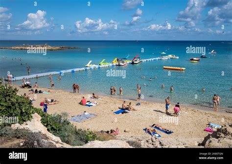 Fig Tree Bay beach, Protaras, Cyprus Stock Photo - Alamy