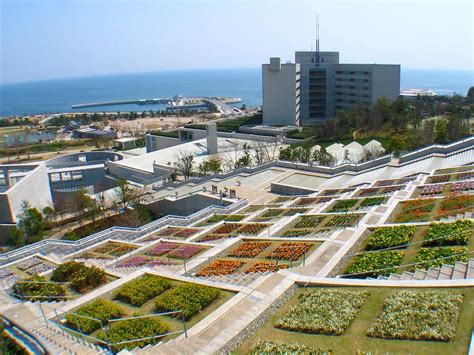 other view of Yumebutai terrace garden, known as Hyakudanen, Awaji Island | Awaji island, Japan ...