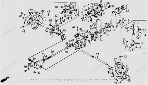 Honda Snow Blowers HS55 WA VIN# HS55-1000001 OEM Parts Diagram for DRIVE PULLEY | Boats.net