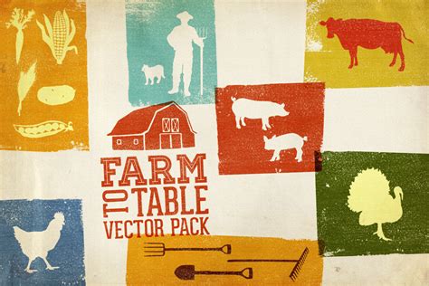 Farm to Table Vector Pack Volume 1 | Design Panoply