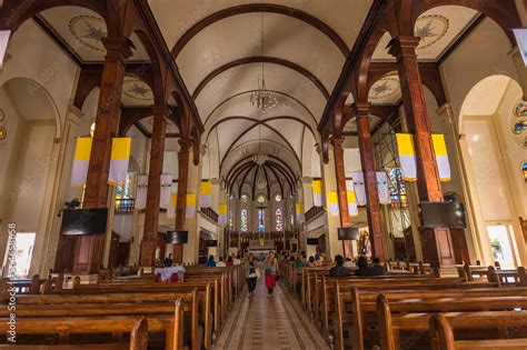 Baguio City, Philippines - Inside Our Lady of the Atonement Cathedral ...